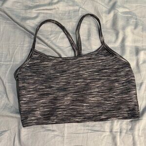 Aerie Charcoal Strappy Sports Bra